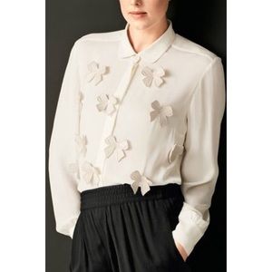 Stella McCartney Blow Detail Silk Blouse IT 38